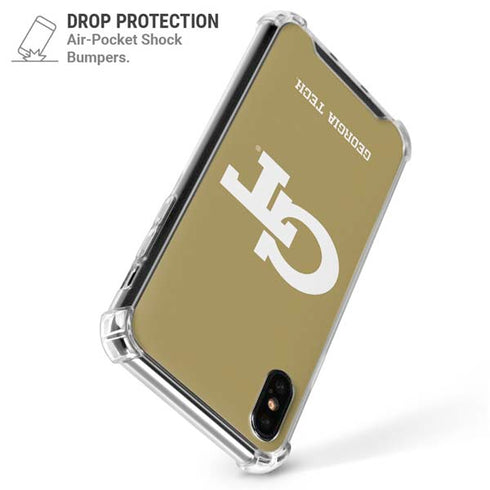 Georgia Institute of Technology Gold GT iPhone XS Max Clear Case